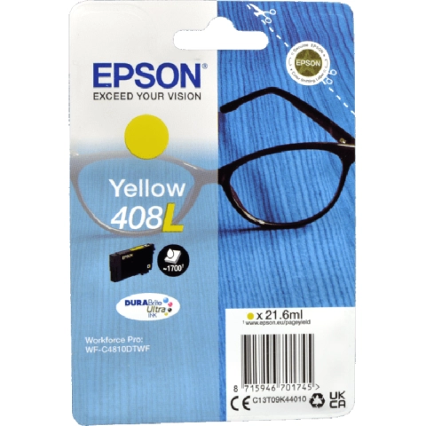 Tusz Epson 408L / T09K4 Yellow do drukarek (Oryginalny) [21.6ml]